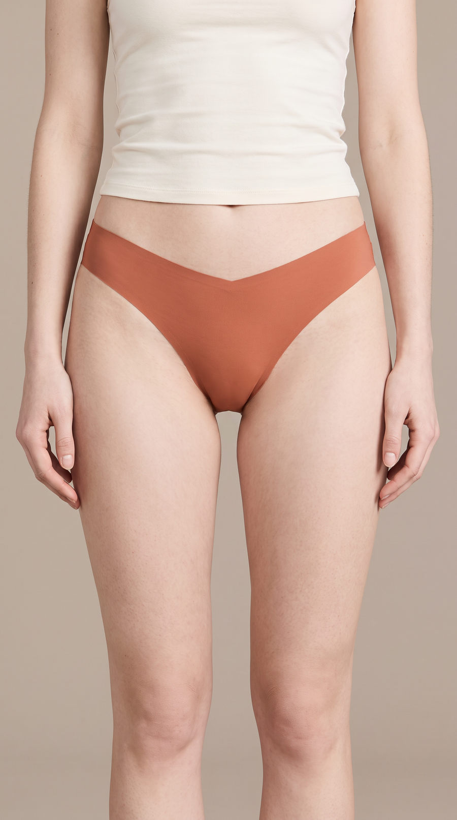 Seamless Thong with Cotton Gusset